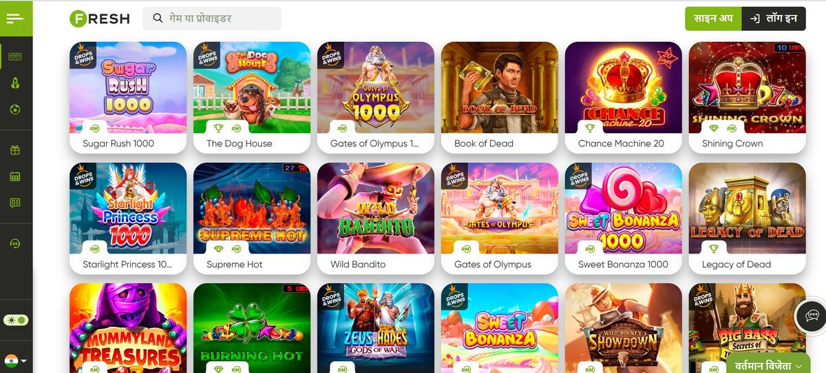 fresh casino india slots